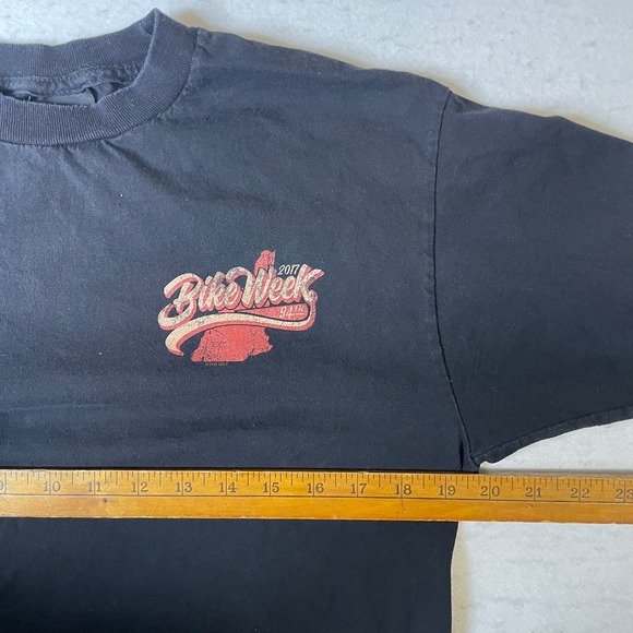 Harley Davidson Bike Week 2017 Concord NH Heritage T Shirt Black Medium - Picture 5 of 7